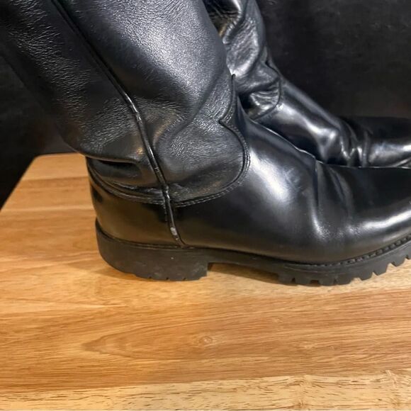 Justin Black Round Toe Boots‎ Size 6 1/2 D - Picture 6 of 11